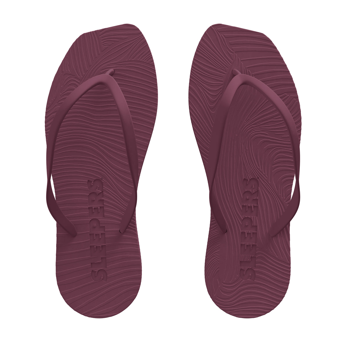 Sleepers Flip Flops Tapered Burgundy – SLEEPERS EU