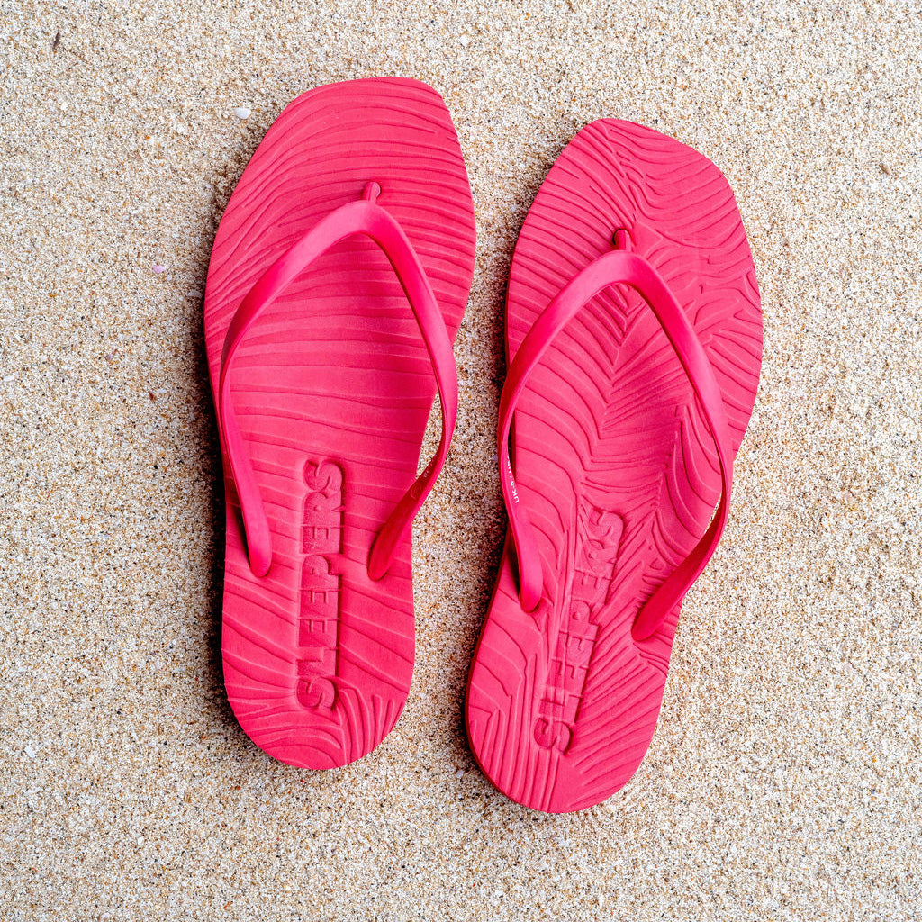 Tapered Red Flip Flop